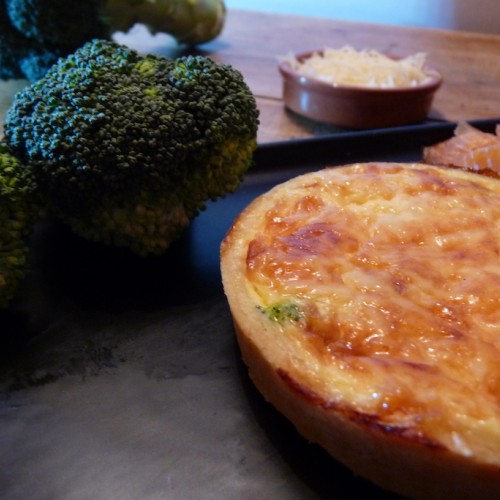 Quiche brocolis truite fumée