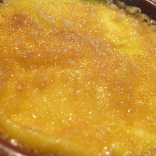 Crème brûlée au caramel salé