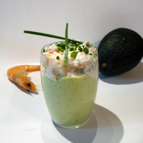 Tartare de crevettes &amp; mousse d&#039;avocat