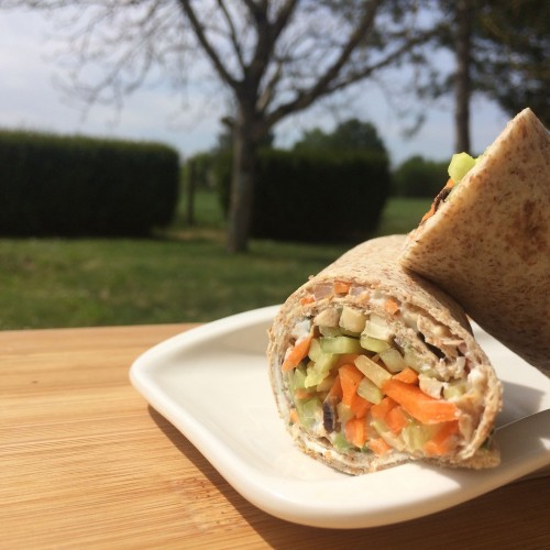 Wrap Végétarien Chèvre légumes croquant